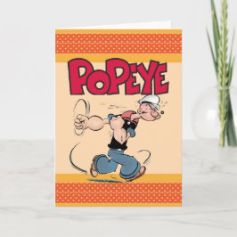 Popeye-hälsningskort Kort