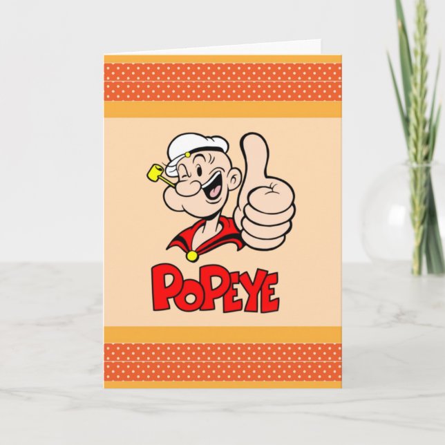 Popeye-hälsningskort Kort (Framsida)