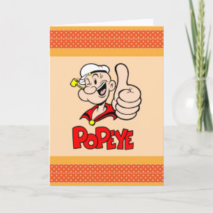 Popeye-hälsningskort Kort