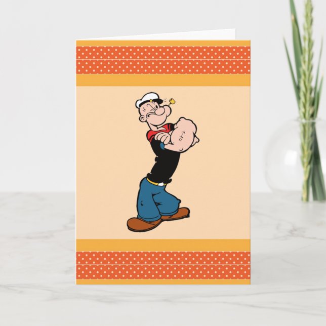 Popeye-hälsningskort Kort (Framsida)