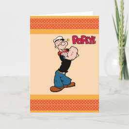 Popeye-hälsningskort Kort