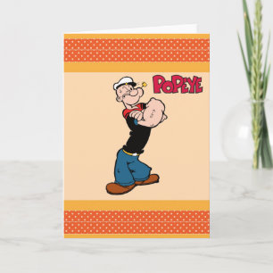 Popeye-hälsningskort Kort