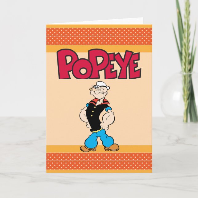 Popeye-hälsningskort Kort (Framsida)