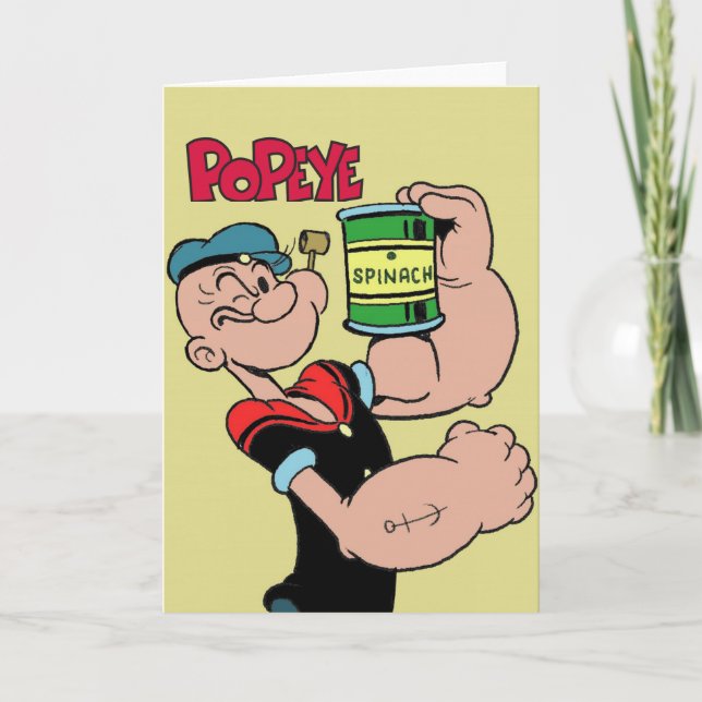 Popeye-hälsningskort Kort (Framsida)
