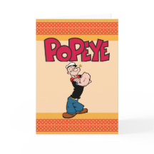 Popeye-hälsningskort