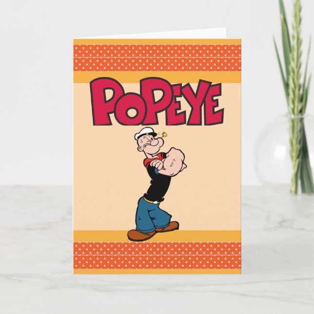 Popeye-hälsningskort Kort (Framsida)