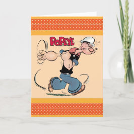 Popeye-hälsningskort Kort