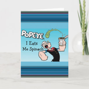 Popeye-hälsningskort Kort