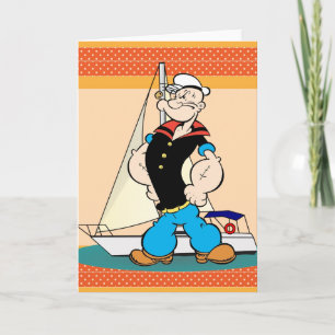 Popeye-hälsningskort Kort