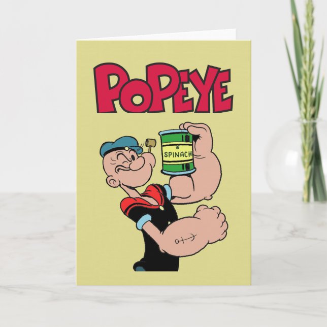 Popeye-hälsningskort Kort (Framsida)