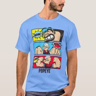 Popeye och Bluto Tecknad serie 38964 retro T Shirt