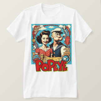 "POPEYE OCH OLIVA" T SHIRT