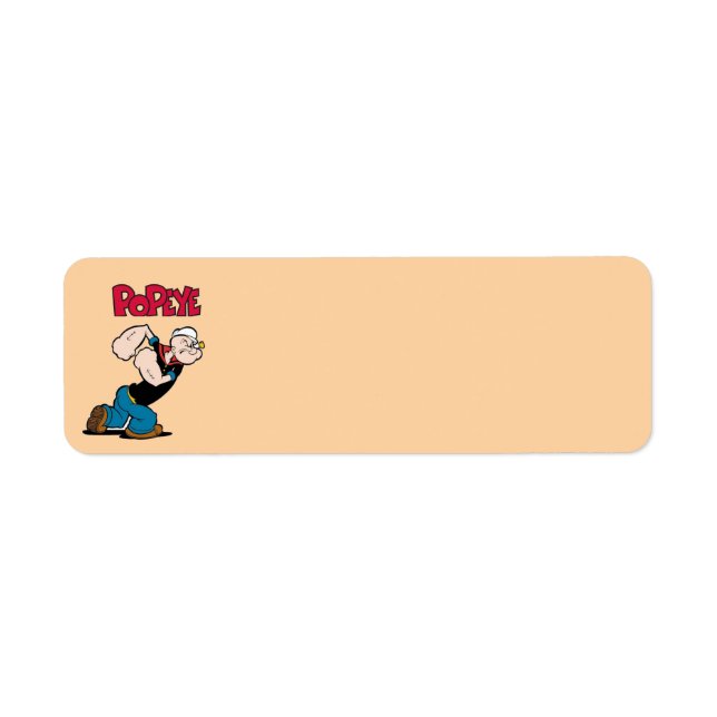 Popeye-returadressetikett Returadress Etikett (Framsidan)
