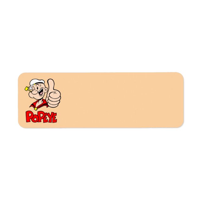 Popeye-returadressetikett Returadress Etikett (Framsidan)