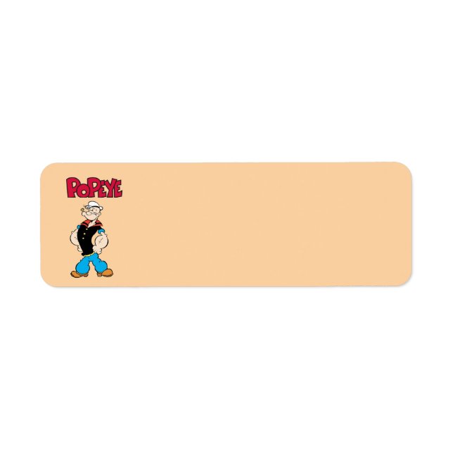 Popeye-returadressetikett Returadress Etikett (Framsidan)
