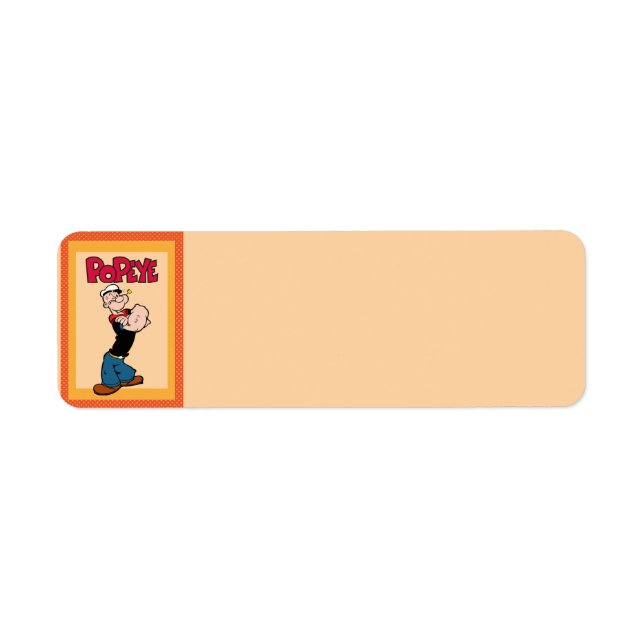 Popeye Returadressetikett Returadress Etikett (Framsidan)