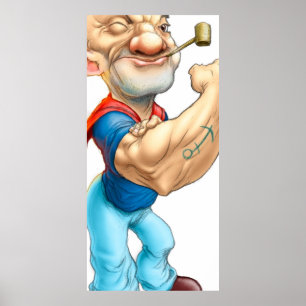 Popeye: Sailor Classic Navy Blue Poster