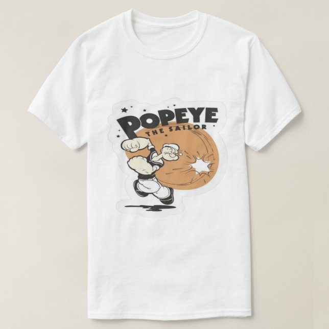 Popeye sjömannen t shirt (Design framsida)