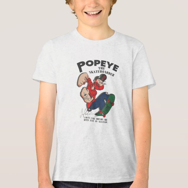 Popeye Skateboarder T Shirt (Framsida)