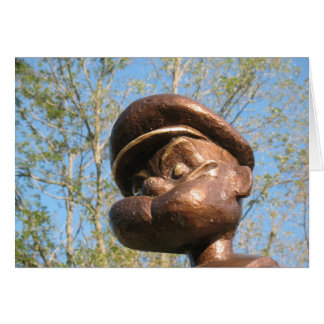 Popeye-status i Chester, Illinois Hälsningskort