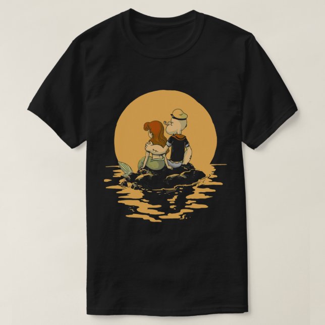Popeye The Sailor x Ariel The Little Mermaid Class T Shirt (Design framsida)