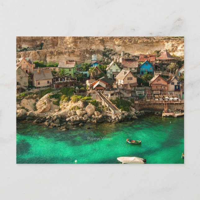 Popeye Village, Malta Vykort (Framsida)