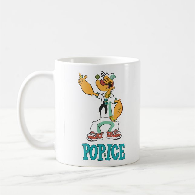 Popeye Vintage 1990's Parody's Kaffemugg (Vänster)