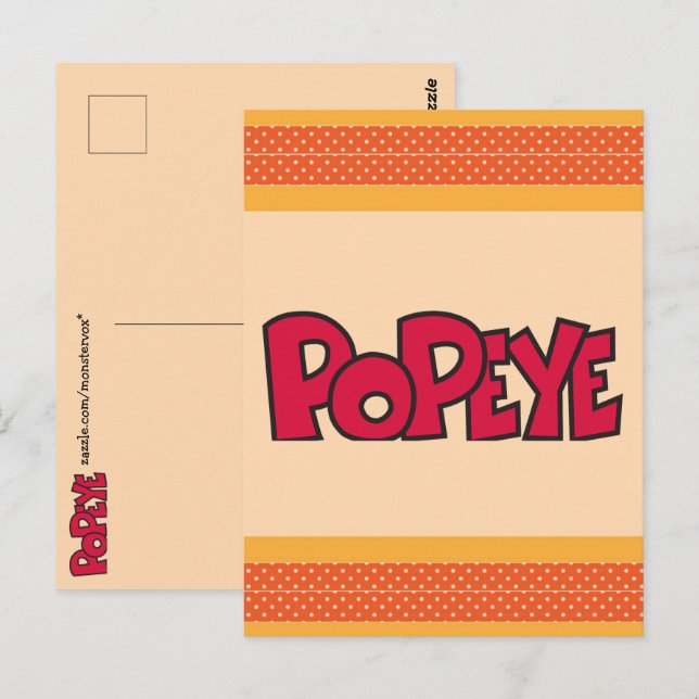 Popeye-vykort Vykort (Fram/baksida)