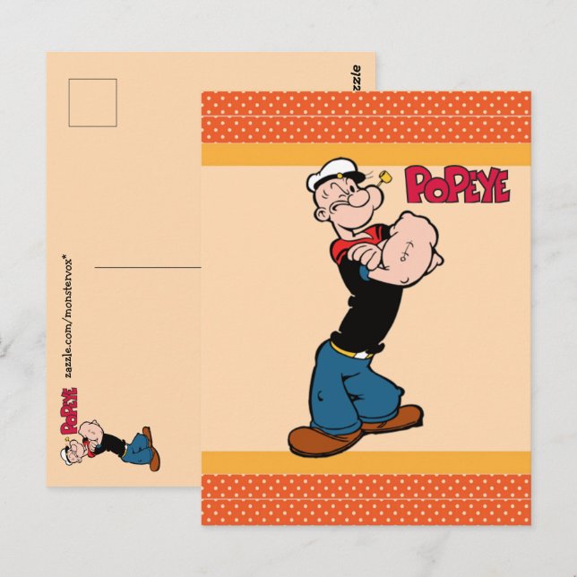 Popeye-vykort Vykort (Fram/baksida)