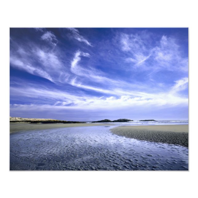 POPHAM BEACH STATE PARK, MAINE. USA. Cirrus Fototryck (Framsidan)