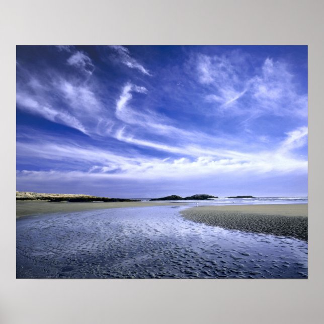 POPHAM BEACH STATE PARK, MAINE. USA. Cirrus Poster (Framsidan)