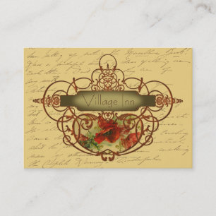 Popier och Scrollsar Steampunk design Visitkort