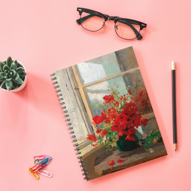 Popies från fönstret | Olga Wisinger-Florian Anteckningsbok (Skapare uppladdad)