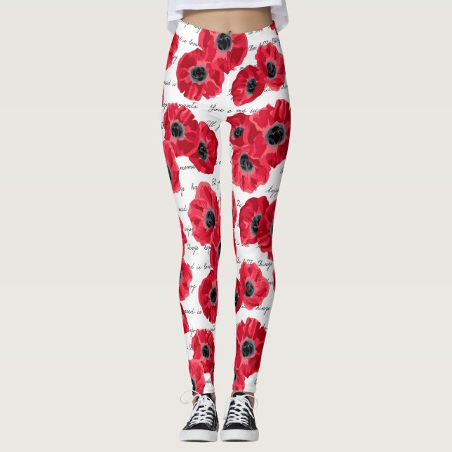 Popies legis, kärlek leggings (Framsida)