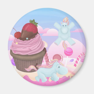 Poping Unicorns Magnet