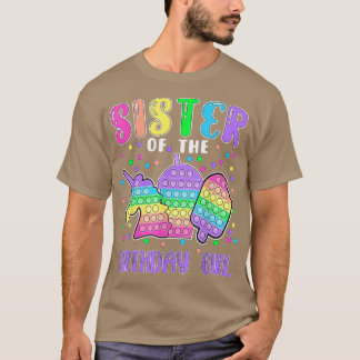 Popit-syster till Birthday Girl Popit T Shirt