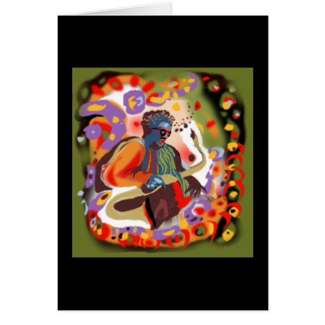 ** PopJazzman ** Hälsningskort (Framsidan)