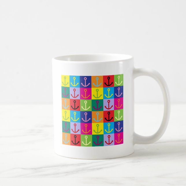 Popkonst ankrar kaffemugg (Höger)