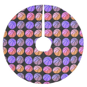 Popkonst Basketboll Julgransmatta Borstad Polyester