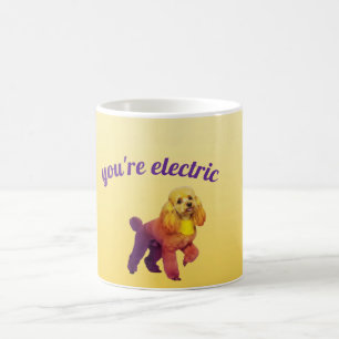 Popkonst Elektrisk Pudel Hund Kaffemugg