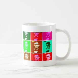 Popkonst .esque Abraham Lincoln Kaffemugg