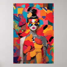 Popkonst Foto Collage