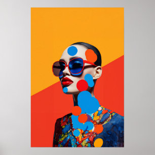 Popkonst Foto Collage Poster