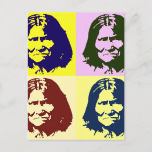 Popkonst Geronimo Vykort