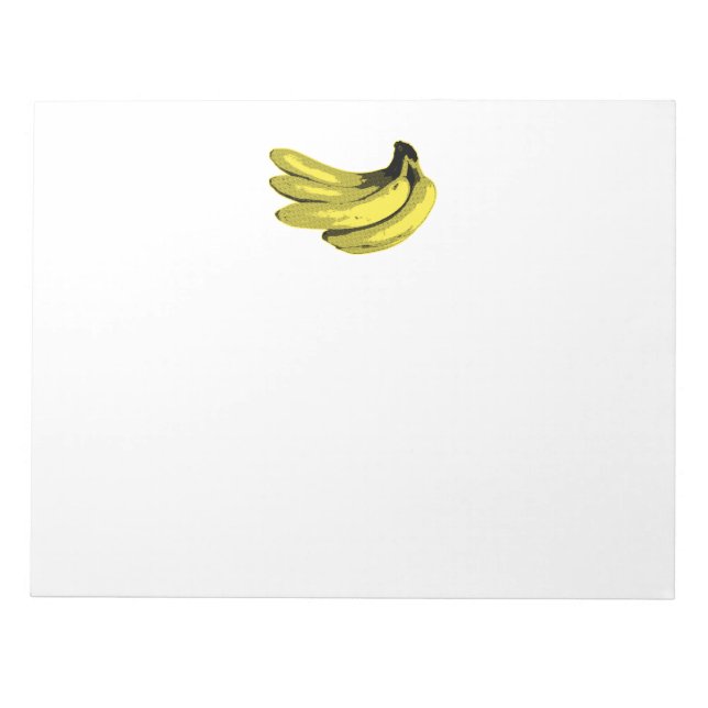 Popkonst Gul Banangrafik Anteckningsblock (Framsida)