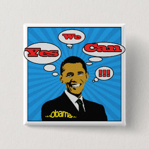 Popkonst, ja som vi kan Obama knäppas Knapp