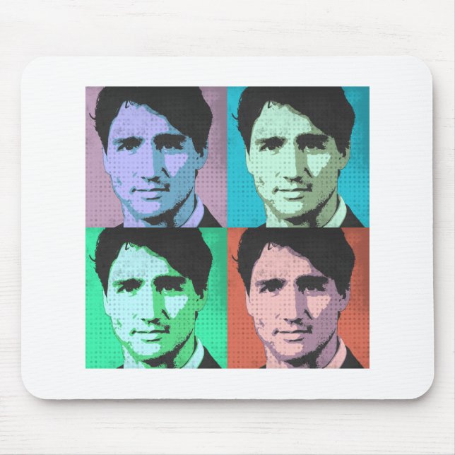 Popkonst Justin Trudeau - i naturlig storlek Musmatta (Framsidan)