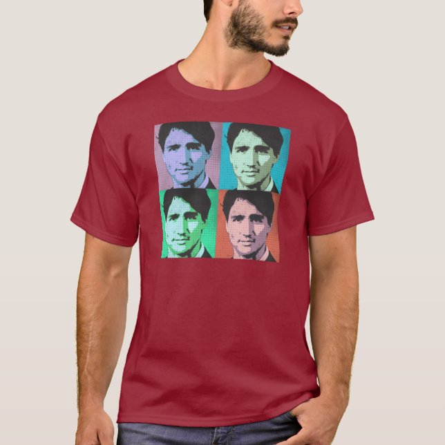 Popkonst Justin Trudeau - i naturlig storlek T Shirt (Framsida)