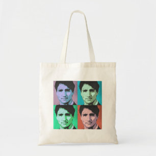 Popkonst Justin Trudeau - i naturlig storlek Tygkasse