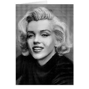 Popkonst Marilyn Hälsningskort